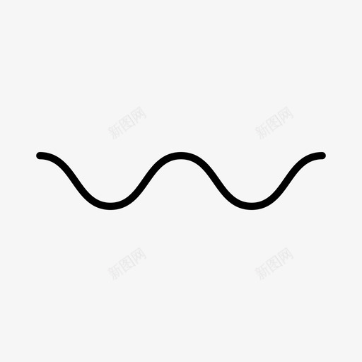 波浪线线条图案图标svg_新图网 https://ixintu.com 图案 波浪线 漩涡线 线条 缝合