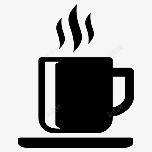 咖啡黑咖啡饮料图标svg_新图网 https://ixintu.com 咖啡 家庭 热饮 聚会 饮料