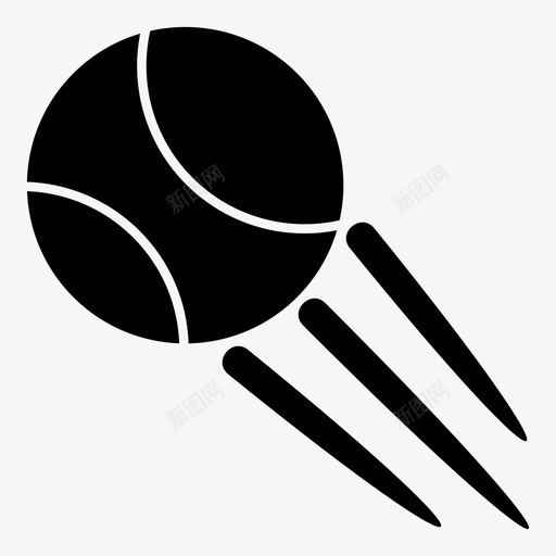 网球球比赛图标svg_新图网 https://ixintu.com 场地 比赛 网球 运动