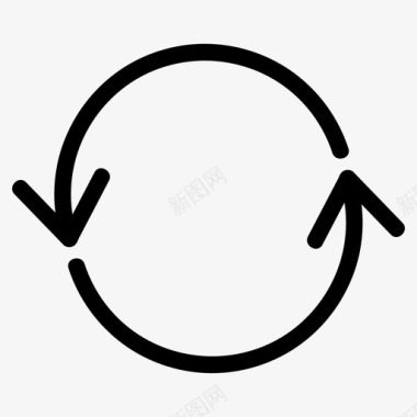 刷新箭头圆圈图标图标