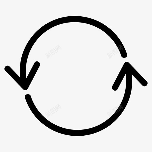 刷新箭头圆圈图标svg_新图网 https://ixintu.com 刷新 加载器 圆圈 箭头 网络 重新加载
