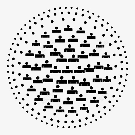 社区人群人口过剩图标svg_新图网 https://ixintu.com 人口 人群 社会 社区 过剩