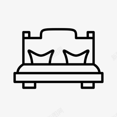 床家具枕头图标图标