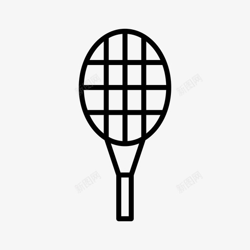 网球拍运动图标svg_新图网 https://ixintu.com 网球拍 运动