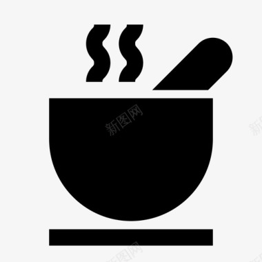 汤碗早餐图标图标