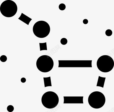 大熊座星座太空图标图标