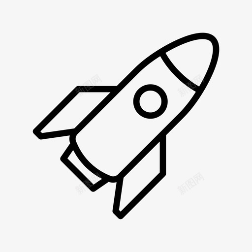 火箭发射导弹图标svg_新图网 https://ixintu.com 发射 太空 宇宙飞船 导弹 火箭 火箭外形