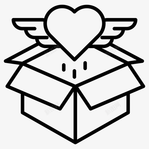 礼物盒子庆祝图标svg_新图网 https://ixintu.com 包裹 庆祝 爱情 盒子 礼物 聚会