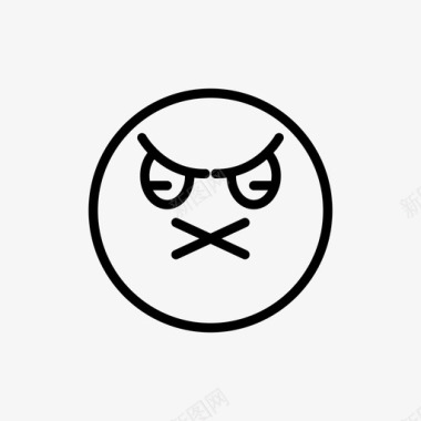 生气表情脸图标图标