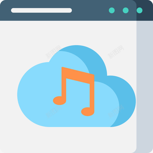 音乐数字服务11扁平图标svg_新图网 https://ixintu.com 扁平 数字 服务 音乐