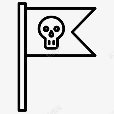 旗帜加勒比海海盗图标图标