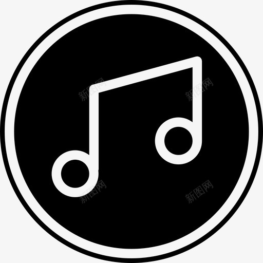 音乐按钮4纯音图标svg_新图网 https://ixintu.com 按钮 纯音 音乐