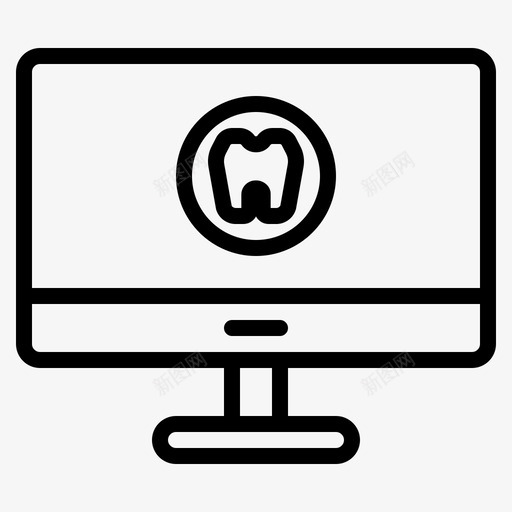 显示器应用程序计算机图标svg_新图网 https://ixintu.com 医疗 医疗保健 应用程序 显示器 牙医 牙科 系列 计算机
