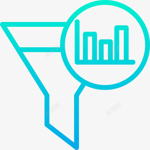 漏斗数据科学5梯度图标svg_新图网 https://ixintu.com 数据 梯度 漏斗 科学