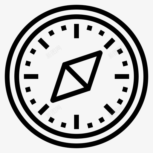 指南针位置方位图标svg_新图网 https://ixintu.com 位置 后勤大纲 工具 指南针 方位