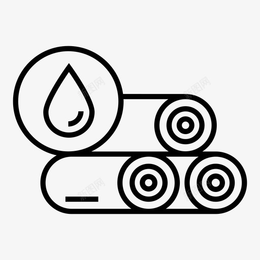 生物燃料生物柴油生态图标svg_新图网 https://ixintu.com 再生 可再 图标 木材 柴油 燃料 生态 生物 线图 能源
