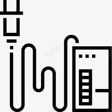 电池domotics27线性图标图标