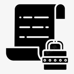 锁页密码帐户文档图标高清图片