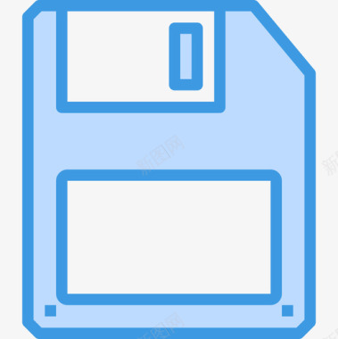 磁盘计算机硬件12蓝色图标图标