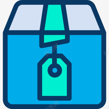 包装物流配送8线性颜色图标图标