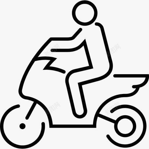 摩托车赛车运动图标svg_新图网 https://ixintu.com 摩托车 赛车 运动 速度