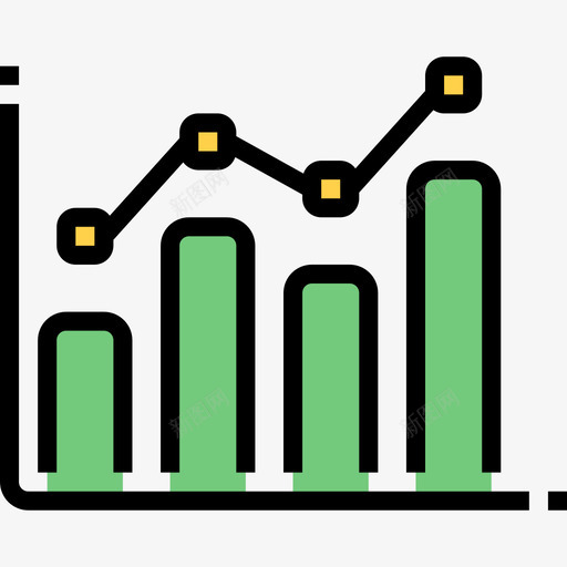 统计商业和发展线性颜色图标svg_新图网 https://ixintu.com 商业和发展 线性颜色 统计