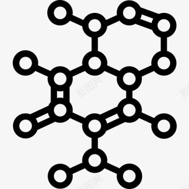 分子科学105线性图标图标