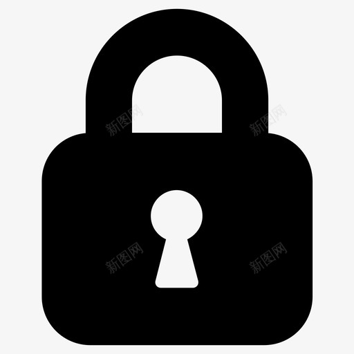 锁定密码安全图标svg_新图网 https://ixintu.com 安全 密码 锁定