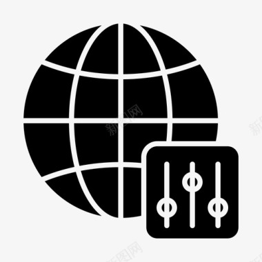 世界配置服务器设置图标图标