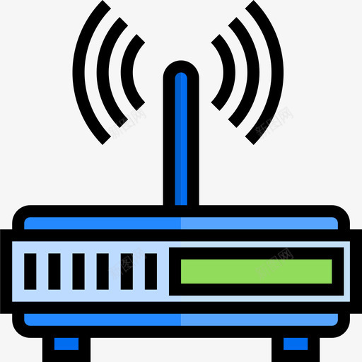 Wifi办公供应商4线性颜色图标svg_新图网 https://ixintu.com Wifi 供应商 办公 线性 颜色