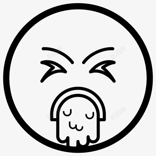 吐舌头表情符号表情符号情绪图标svg_新图网 https://ixintu.com 吐舌头表情符号 情绪 表情符号 表情符号线向量图标
