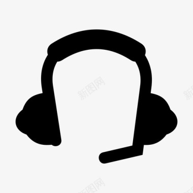 耳机音频耳朵图标图标
