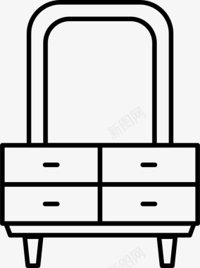 箱子抽屉家具图标图标