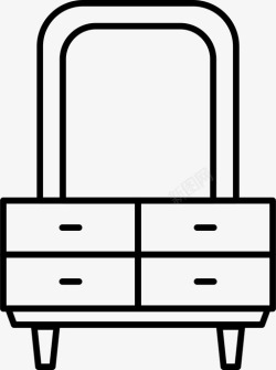保管箱箱子抽屉家具图标高清图片