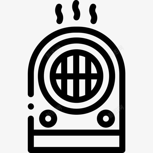 加热器电子44线性图标svg_新图网 https://ixintu.com 加热器 电子44 线性