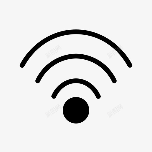 wifi热点互联网图标svg_新图网 https://ixintu.com wifi 互联网 信号 无线 热点 通讯 采集