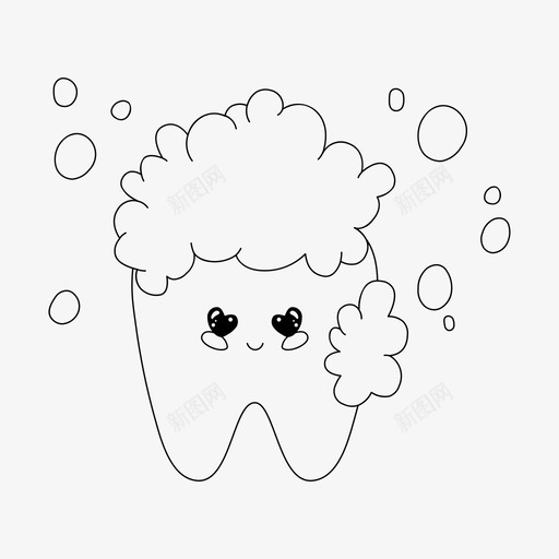牙齿牙齿护理牙科图标svg_新图网 https://ixintu.com kawaii牙齿 卫生 牙科 牙齿 牙齿护理