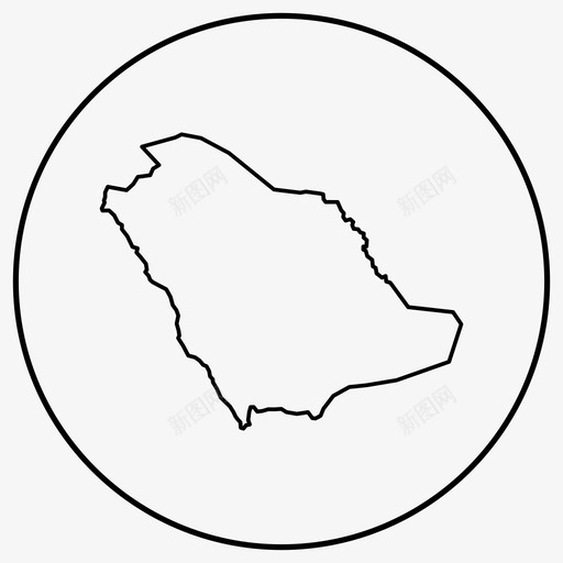 沙特阿拉伯地图中东里亚德图标svg_新图网 https://ixintu.com 中东 亚德 地图 沙特阿拉伯