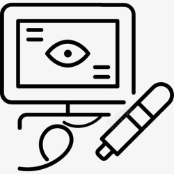 超声波检查超声波检查监视器图标高清图片