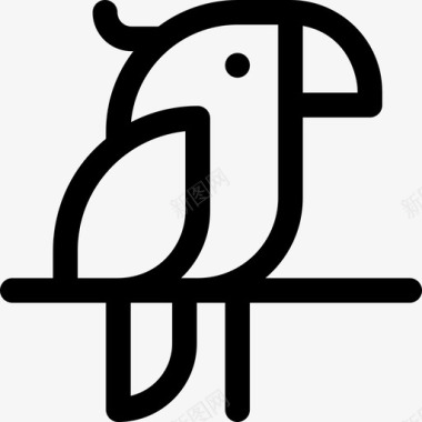 鹦鹉宠物36直系图标图标