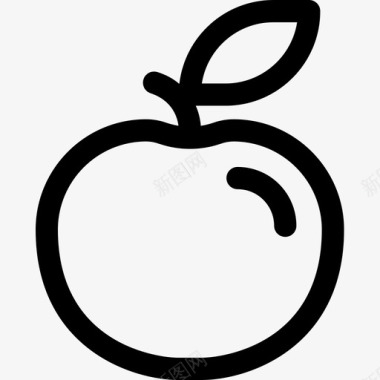 苹果农业44直线型图标图标