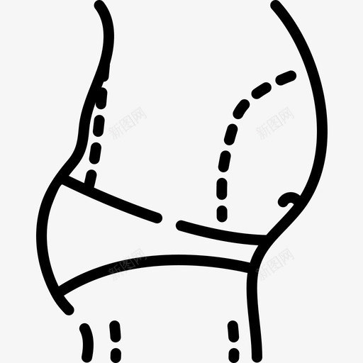 腹部成形术整形外科21例线性图标svg_新图网 https://ixintu.com 21例 成形术 整形外科 线性 腹部