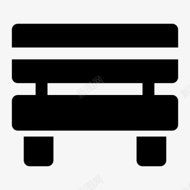 长凳椅子家具图标图标