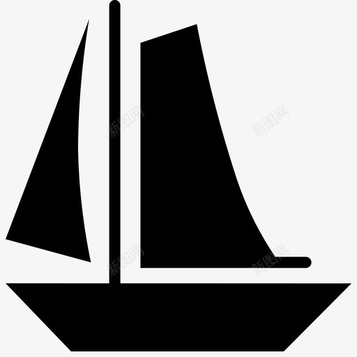 帆船船游艇图标svg_新图网 https://ixintu.com 体育器材 帆船 游艇 船