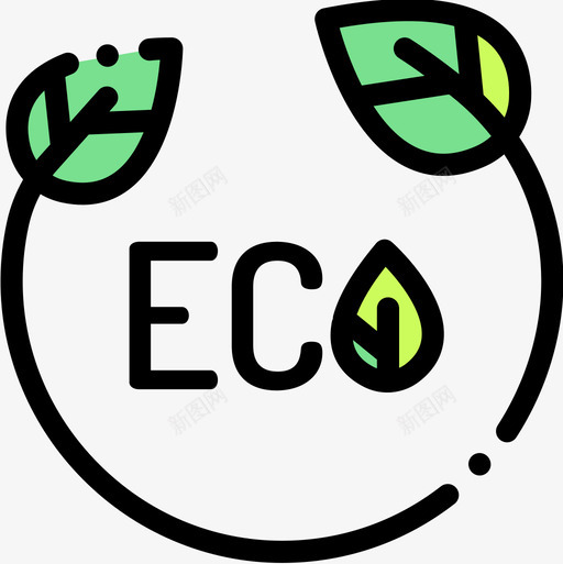 Ecoecology150线性颜色图标svg_新图网 https://ixintu.com Eco ecology 线性 颜色