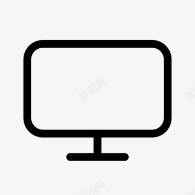 电视设备监视器图标图标
