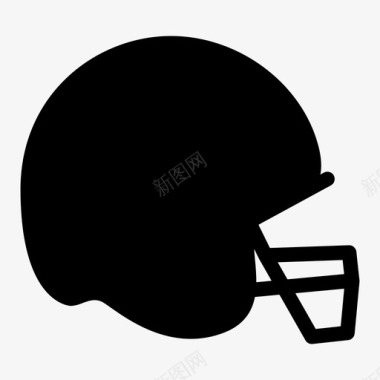 足球头盔美式足球nfl图标图标
