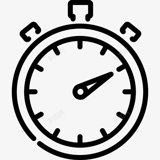 秒表计时器体育器材图标svg_新图网 https://ixintu.com 体育器材 秒表 计时器