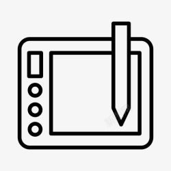 电脑电子小报平板电脑电子产品小工具图标高清图片