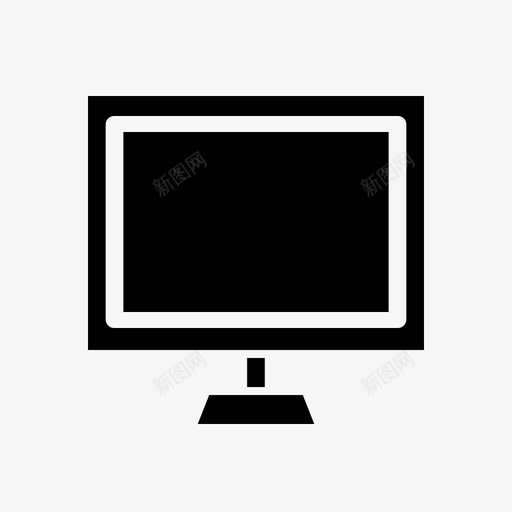 显示器计算机程序图标svg_新图网 https://ixintu.com 屏幕 技术 教育 显示器 程序 计算机